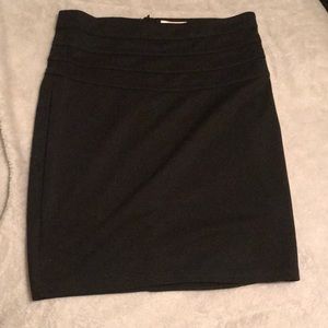 Black mini skirt